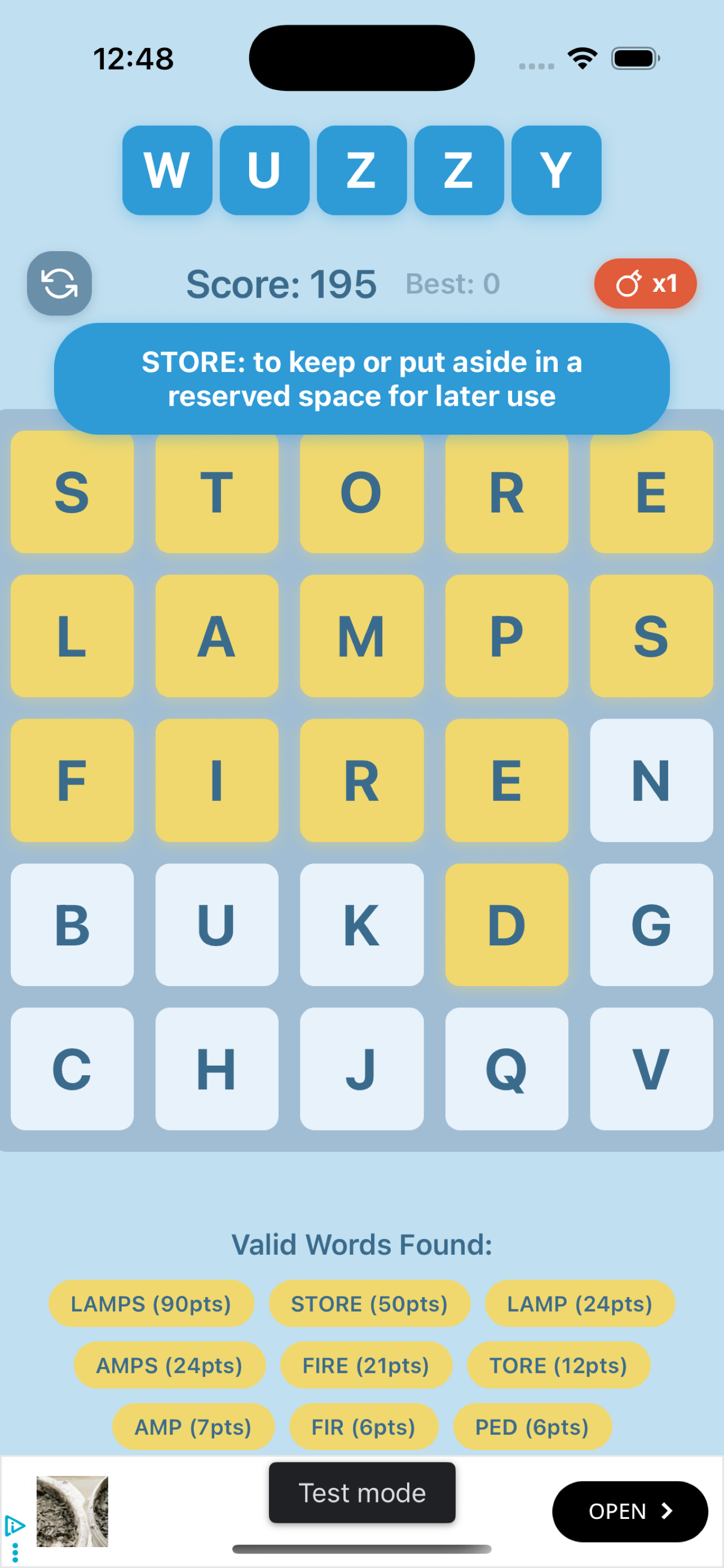 Word definition lookup