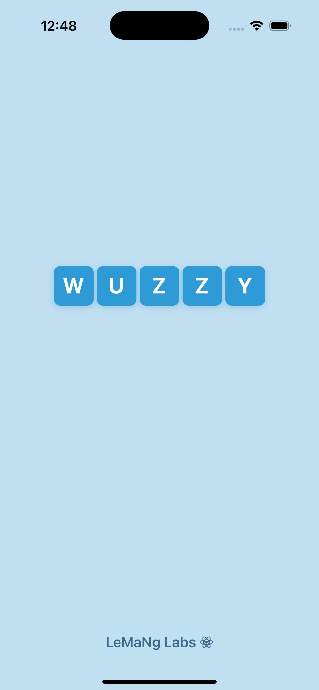WUZZY splash screen